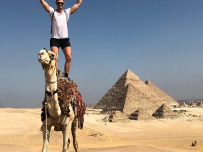 Camel ride at Giza Pyramids